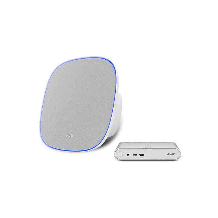 AVER CEILING SPEAKERPHONE WITH CONNECTION HUB.